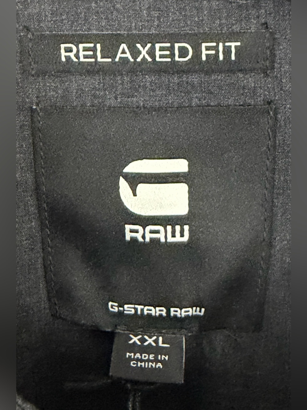 G-Star Men’s Dark Heather Black Relaxed Fit Straight Hem Utility Shirt XXL NWT - Picture 7 of 9